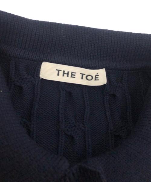 THE TOE（ザ・トゥー）THE TOE (ザ・トゥー) Herald Short Sleeve Polo Knit ネイビー サイズ:Mの古着・服飾アイテム
