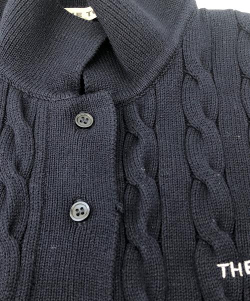 THE TOE（ザ・トゥー）THE TOE (ザ・トゥー) Herald Short Sleeve Polo Knit ネイビー サイズ:Mの古着・服飾アイテム