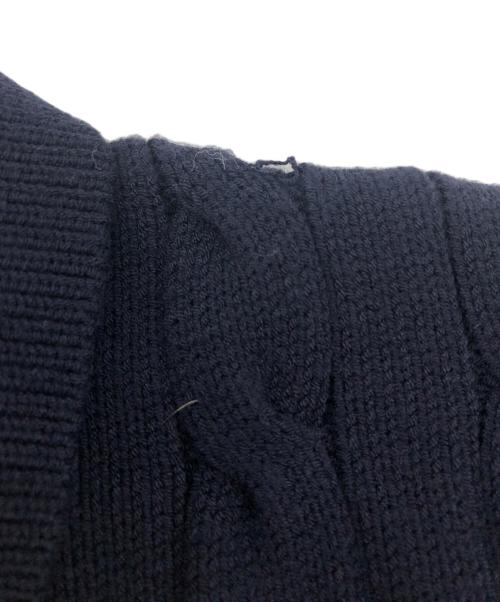 THE TOE（ザ・トゥー）THE TOE (ザ・トゥー) Herald Short Sleeve Polo Knit ネイビー サイズ:Mの古着・服飾アイテム
