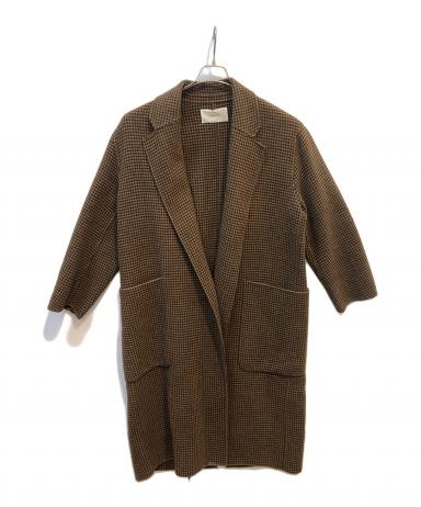 中古・古着通販】TODAYFUL (トゥデイフル) Over Check Coat ブラウン