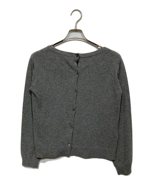 PRADA（プラダ）PRADA (プラダ) バックボタン ウールカシミヤニット グレー サイズ:40の古着・服飾アイテム