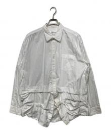 COMME des GARCONS COMME des GARCONS（コムデギャルソン コムデギャルソン）の古着「裾フリルシャツ　RM-B021　AD2023」｜ホワイト
