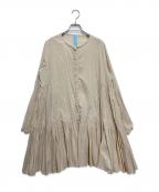 merlette×TOMORROW LANDマーレット×トゥモローランド）の古着「別注ティアードワンピース」｜ベージュ