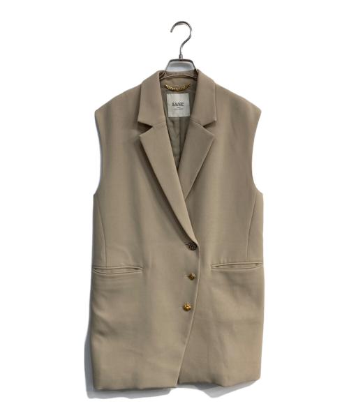 journal standard L'essage（ジャーナルスタンダード レサージュ）journal standard L'essage (ジャーナルスタンダード レサージュ) オーナメントボタン テーラーベスト　24011370030010 ベージュ サイズ:Freeの古着・服飾アイテム