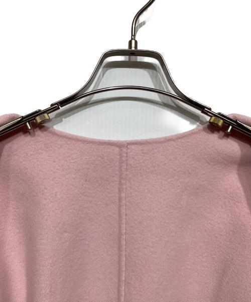 TOMORROW LAND（トゥモローランド）TOMORROW LAND (トゥモローランド) リバーメルトン コクーンコート ピンク サイズ:40の古着・服飾アイテム