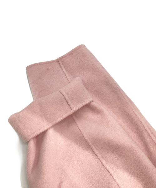 TOMORROW LAND（トゥモローランド）TOMORROW LAND (トゥモローランド) リバーメルトン コクーンコート ピンク サイズ:40の古着・服飾アイテム