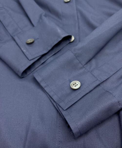BARNEYS NEWYORK（バーニーズ・ニューヨーク）BARNEYS NEWYORK (バーニーズ・ニューヨーク) ロングスリーブシャツワンピース ネイビー サイズ:Fの古着・服飾アイテム