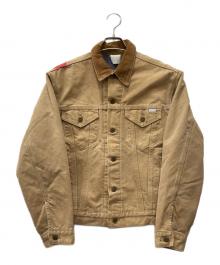 CarHartt（カーハート）の古着「襟切替ダック地トラッカージャケット」｜ベージュ
