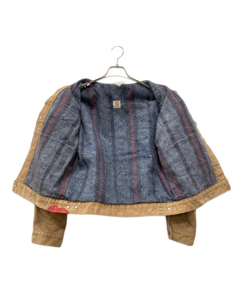 CarHartt（カーハート）CarHartt (カーハート) 襟切替ダック地トラッカージャケット ベージュ サイズ:下記参照の古着・服飾アイテム
