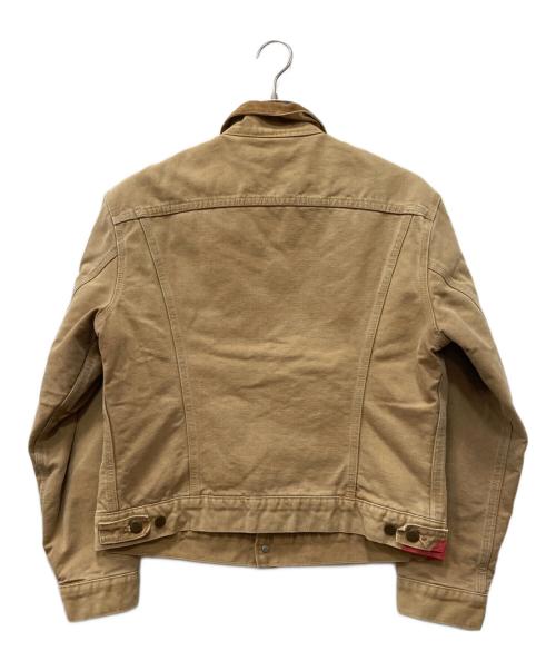 CarHartt（カーハート）CarHartt (カーハート) 襟切替ダック地トラッカージャケット ベージュ サイズ:下記参照の古着・服飾アイテム