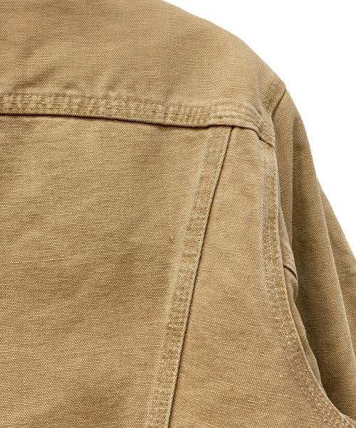 CarHartt（カーハート）CarHartt (カーハート) 襟切替ダック地トラッカージャケット ベージュ サイズ:下記参照の古着・服飾アイテム