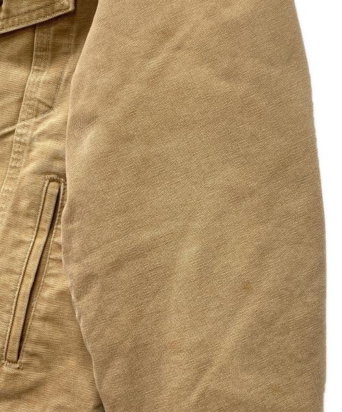 CarHartt（カーハート）CarHartt (カーハート) 襟切替ダック地トラッカージャケット ベージュ サイズ:下記参照の古着・服飾アイテム