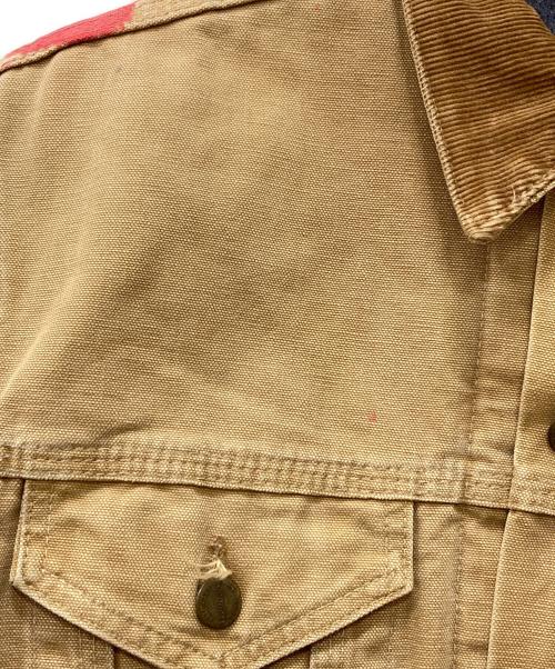CarHartt（カーハート）CarHartt (カーハート) 襟切替ダック地トラッカージャケット ベージュ サイズ:下記参照の古着・服飾アイテム