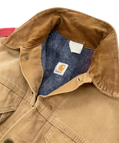 CarHartt（カーハート）CarHartt (カーハート) 襟切替ダック地トラッカージャケット ベージュ サイズ:下記参照の古着・服飾アイテム