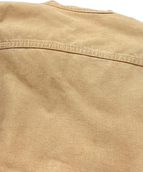 CarHartt（カーハート）CarHartt (カーハート) 襟切替ダック地トラッカージャケット ベージュ サイズ:下記参照の古着・服飾アイテム