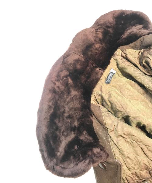 GIORGIO ARMANI（ジョルジョアルマーニ）GIORGIO ARMANI (ジョルジョアルマーニ) 襟切替ブルゾン ブラウン サイズ:46の古着・服飾アイテム