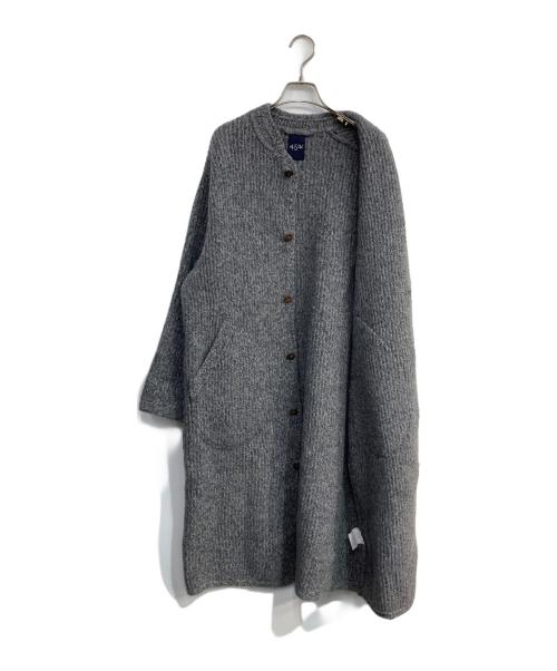 45R（フォーティファイブ・アール）45R (フォーティファイブ・アール) アルル杢杢ニットのチロリアンコート　7102047 グレー サイズ:2の古着・服飾アイテム