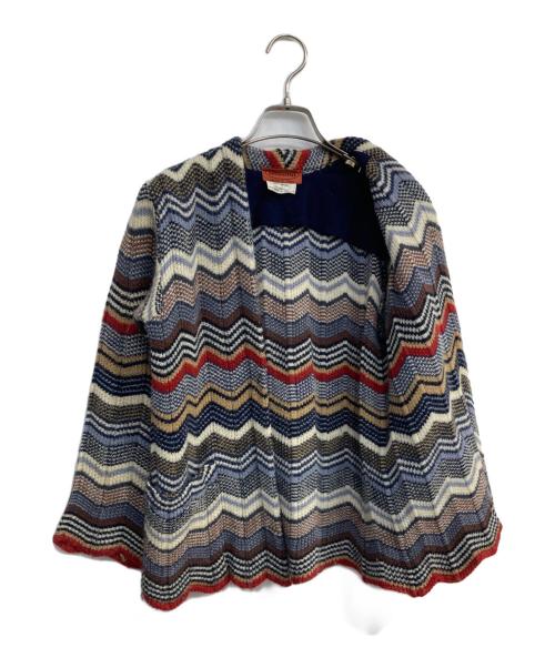 missoni（ミッソーニ）MISSONI (ミッソーニ) ウールカーディガン　イタリア製 マルチカラー サイズ:38の古着・服飾アイテム