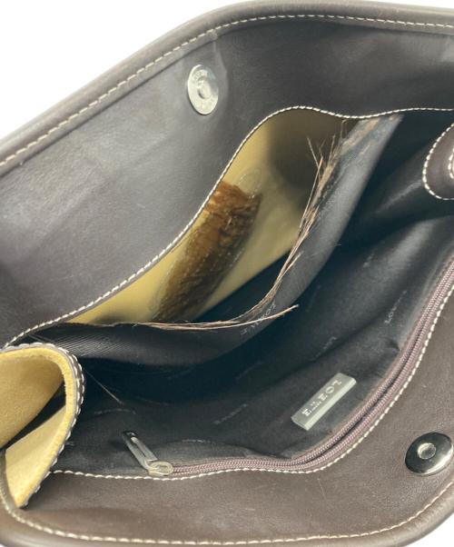 LOEWE（ロエベ）LOEWE (ロエベ) アナグラム スウェードショルダーバッグ ベージュの古着・服飾アイテム