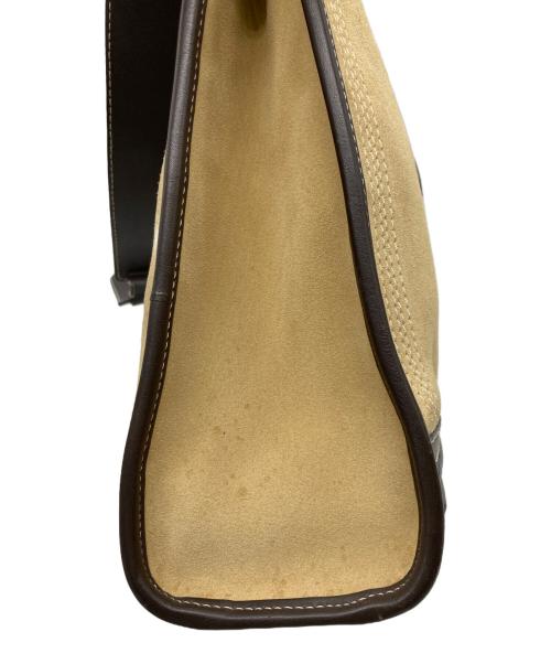 LOEWE（ロエベ）LOEWE (ロエベ) アナグラム スウェードショルダーバッグ ベージュの古着・服飾アイテム