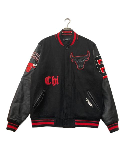 PRO STANDARD（プロスタンダード）PRO STANDARD (プロスタンダード) CHICAGO BULLS 袖切替スタジャン ブラック サイズ:２XLの古着・服飾アイテム