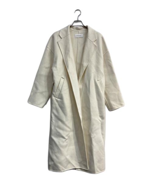 na.e（ナエ）na.e (ナエ) ハンドメイドラップロングコート ホワイト サイズ:Freeの古着・服飾アイテム