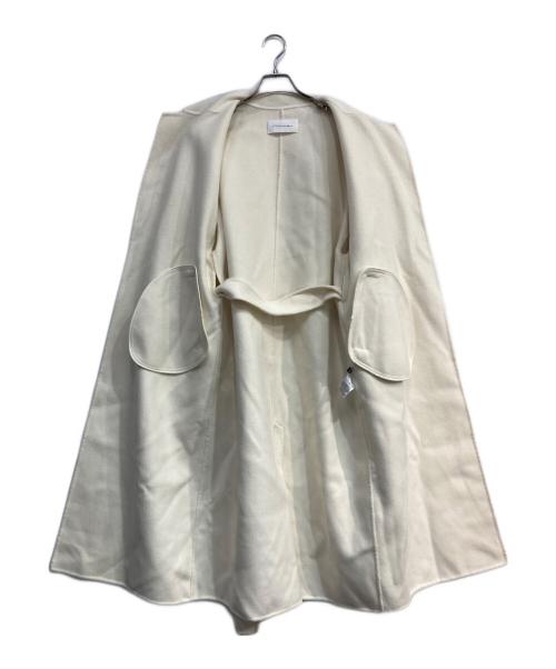 na.e（ナエ）na.e (ナエ) ハンドメイドラップロングコート ホワイト サイズ:Freeの古着・服飾アイテム