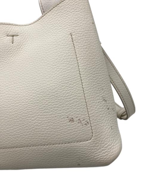 TOD'S（トッズ）TOD'S (トッズ) Tタイムレス ミニ 2WAY トートバッグ アイボリー サイズ:-の古着・服飾アイテム