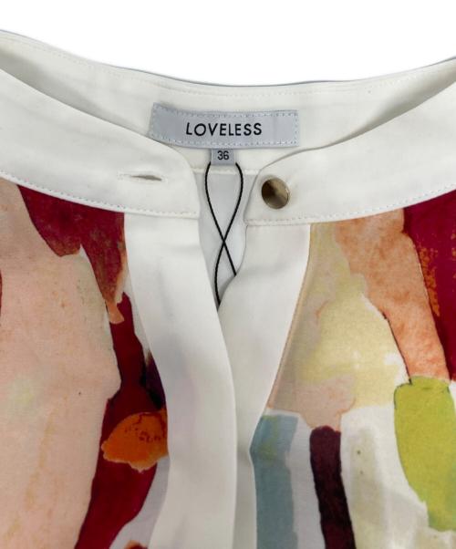 LOVELESS（ラブレス）LOVELESS (ラブレス) ニュアンスプリントワンピース マルチカラー サイズ:36 未使用品の古着・服飾アイテム