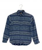 RRLダブルアールエル）の古着「ノルディック柄長袖シャツ」｜インディゴ