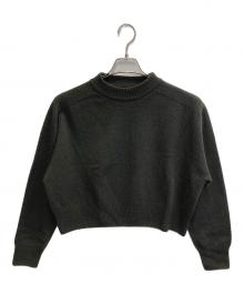 MARGARET HOWELL（マーガレットハウエル）の古着「メリノカシミヤニット」｜チャコールグレー