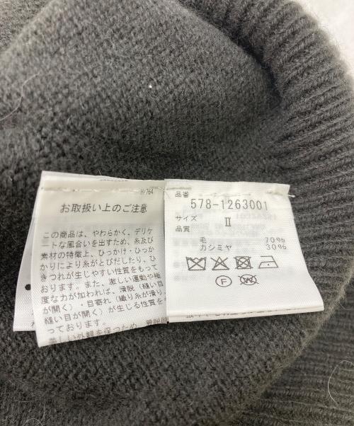 MARGARET HOWELL（マーガレットハウエル）MARGARET HOWELL (マーガレットハウエル) メリノカシミヤニット チャコールグレー サイズ:2の古着・服飾アイテム