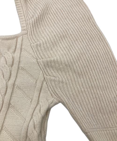 HER LIP TO（ハーリップトゥ）HER LIP TO (ハーリップトゥ) Bambina Cable Knit Dress アイボリー サイズ:Sの古着・服飾アイテム