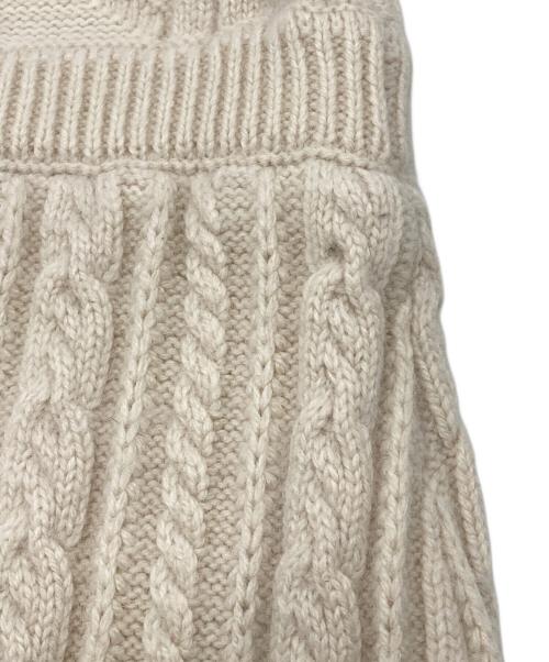 HER LIP TO（ハーリップトゥ）HER LIP TO (ハーリップトゥ) Bambina Cable Knit Dress アイボリー サイズ:Sの古着・服飾アイテム