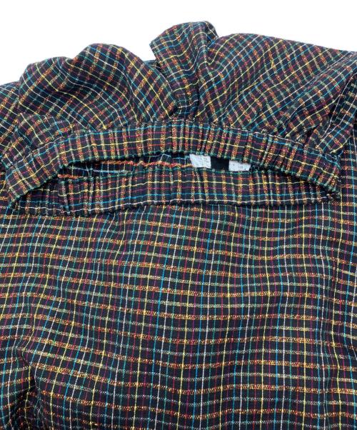 JUNYA WATANABE COMME des GARCONS（(ジュンヤワタナベ コムデギャルソン）JUNYA WATANABE COMME des GARCONS ((ジュンヤワタナベ コムデギャルソン) ドレープラメチェックスカート　AD1996　JS-100030 ブラック サイズ:Freeの古着・服飾アイテム