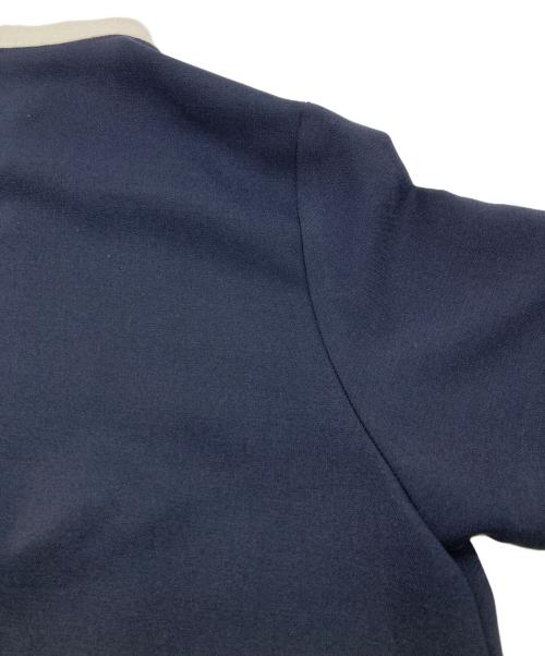 SHIPS any（シップスエニィ）SHIPS any (シップスエニィ) ダブルクロス Aライン シャツワンピース ネイビー サイズ:FREEの古着・服飾アイテム