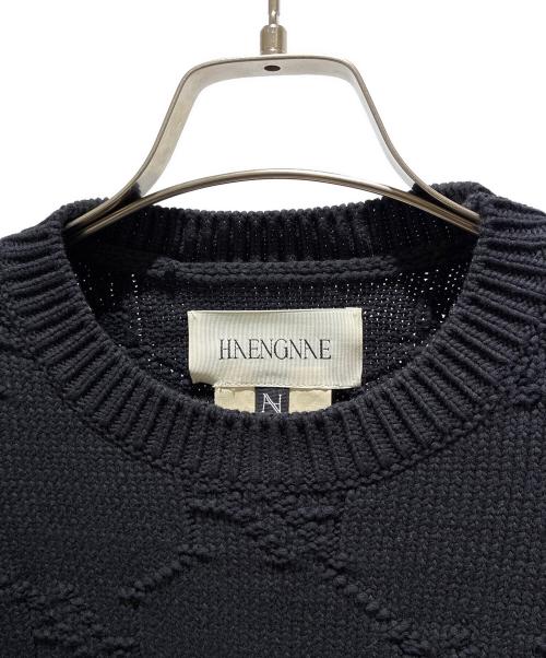 HAENGNAE（ヘンネ）HAENGNAE (ヘンネ) KISHIMEN OVERSIZED SWEATER ブラック サイズ:Fの古着・服飾アイテム