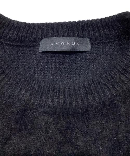 AMOMMA（アモマ）AMOMMA (アモマ) WOOL PUFF SHOULDER KNIT ブラック サイズ:Freeの古着・服飾アイテム