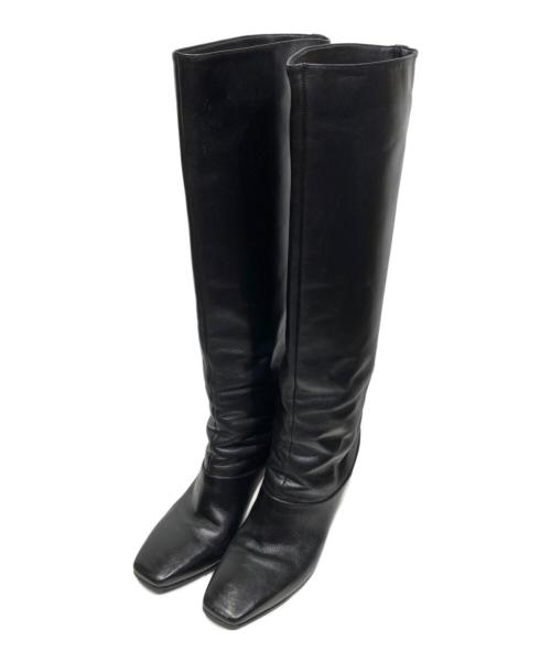 JIMMY CHOO（ジミーチュウ）JIMMY CHOO (ジミーチュウ) MAHESA 85 ロングブーツ ブラック サイズ:37の古着・服飾アイテム