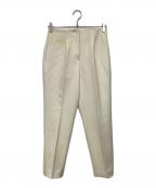 CYCLASシクラス）の古着「センタープレスパンツ1-04-01-2176」｜アイボリー