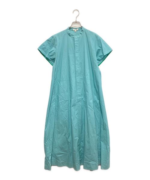 BLAMINK（ブラミンク）BLAMINK (ブラミンク) バンドカラーシャツワンピース グリーン サイズ:38の古着・服飾アイテム