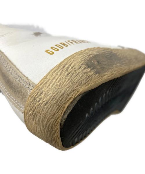 FRANCY GOLDEN GOOSE（FRANCY GOLDEN GOOSE）FRANCY GOLDEN GOOSE (FRANCY GOLDEN GOOSE) ダメージ加工ハイカットスニーカー　ビンテージ仕上げ ホワイト サイズ:38の古着・服飾アイテム