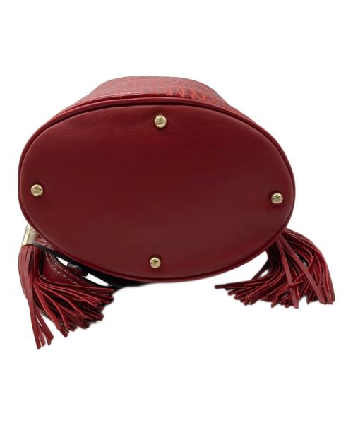 LANCEL（ランセル）LANCEL (ランセル) 2WAY型押し巾着バッグ レッド サイズ:-の古着・服飾アイテム