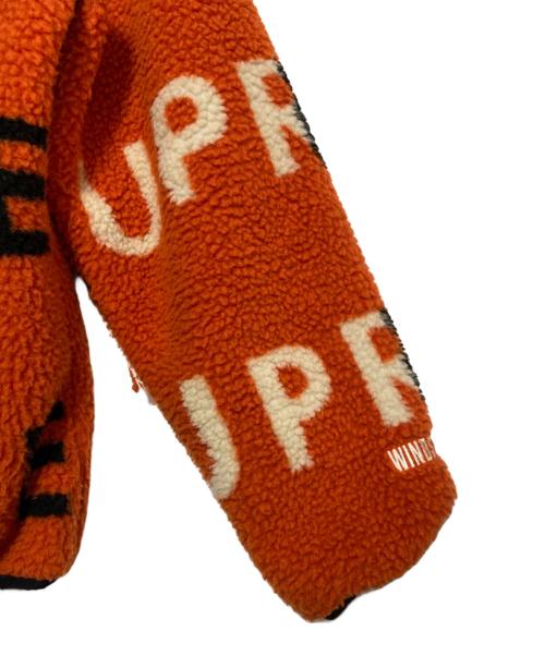 SUPREME（シュプリーム）SUPREME (シュプリーム) Reversible Logo Fleece Jacket オレンジ サイズ:Sの古着・服飾アイテム