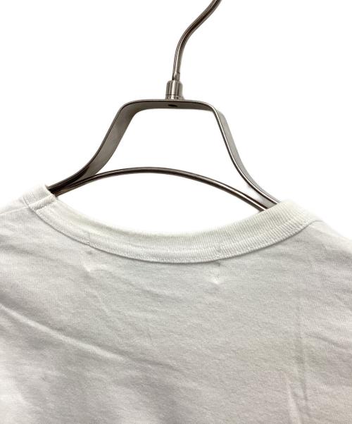 PLAY COMME des GARCONS（プレイコムデギャルソン）PLAY COMME des GARCONS (プレイコムデギャルソン) ハートプリントラインストーンTシャツ ホワイト サイズ:Mの古着・服飾アイテム