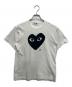 PLAY COMME des GARCONS（プレイコムデギャルソン）の古着「ハートプリントラインストーンTシャツ」｜ホワイト