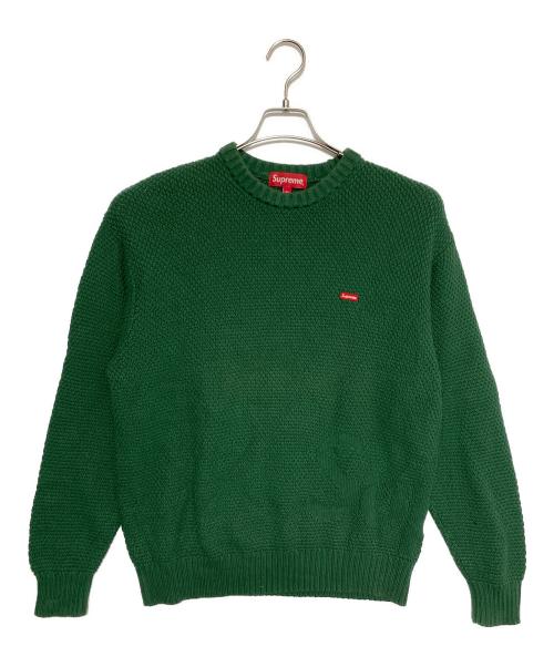 SUPREME（シュプリーム）SUPREME (シュプリーム) Textured Small Box Sweater グリーン サイズ:Mの古着・服飾アイテム