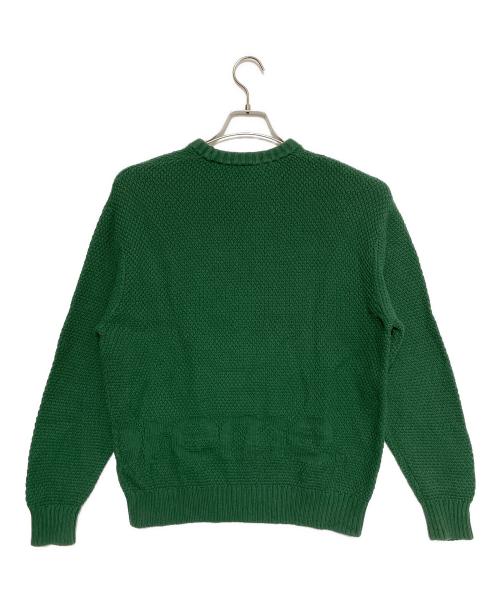 SUPREME（シュプリーム）SUPREME (シュプリーム) Textured Small Box Sweater グリーン サイズ:Mの古着・服飾アイテム