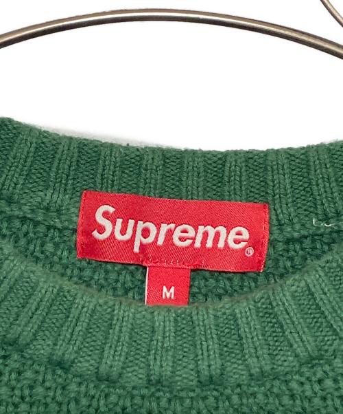 SUPREME（シュプリーム）SUPREME (シュプリーム) Textured Small Box Sweater グリーン サイズ:Mの古着・服飾アイテム