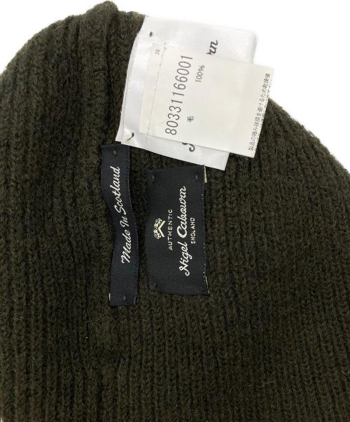 NIGEL CABOURN（ナイジェルケーボン）NIGEL CABOURN (ナイジェルケーボン) ポンポン ビーニー オリーブの古着・服飾アイテム